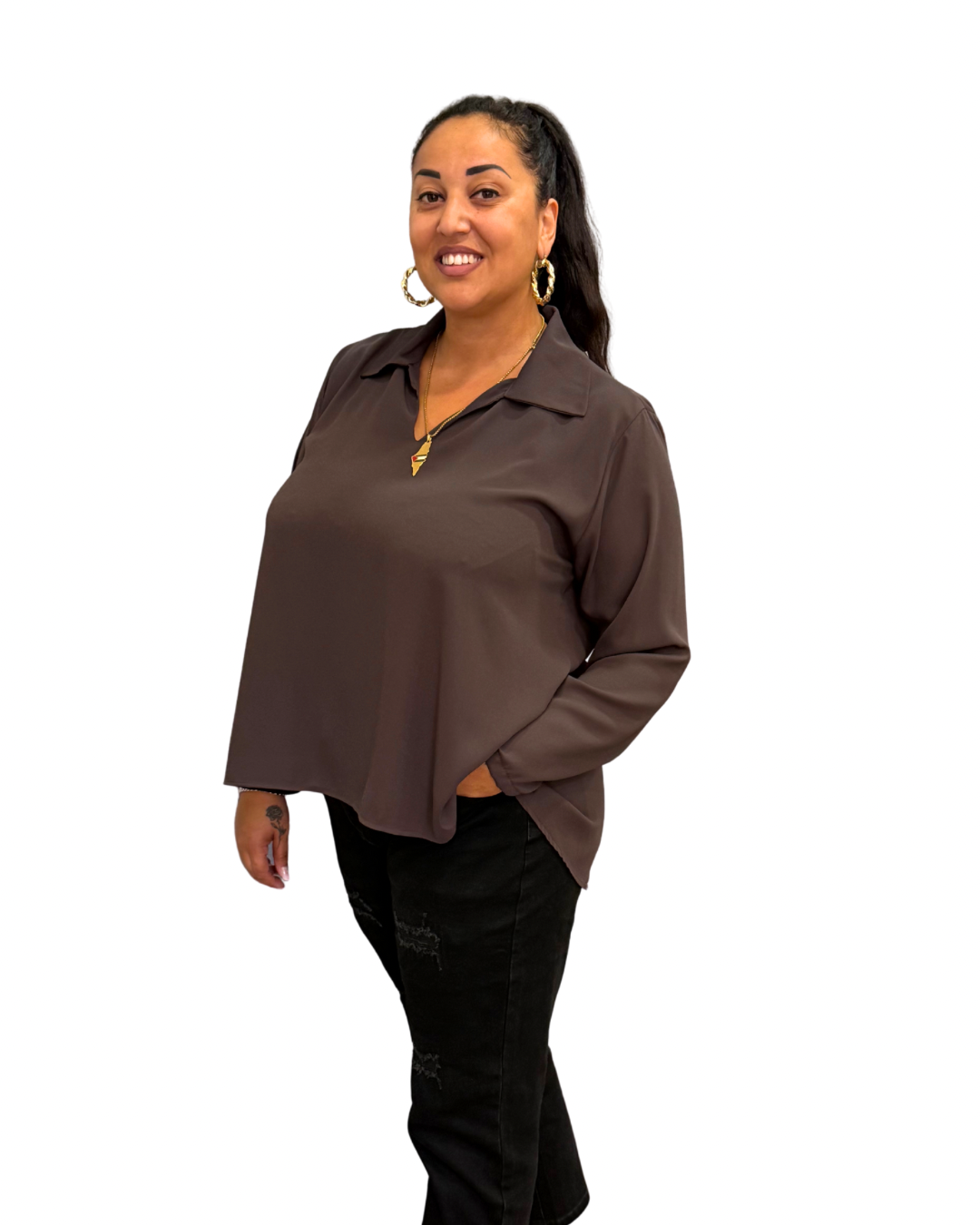 Camicia Sofy - Marrone