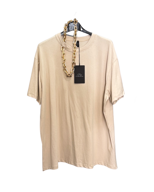 Maglia con Collana - Beige