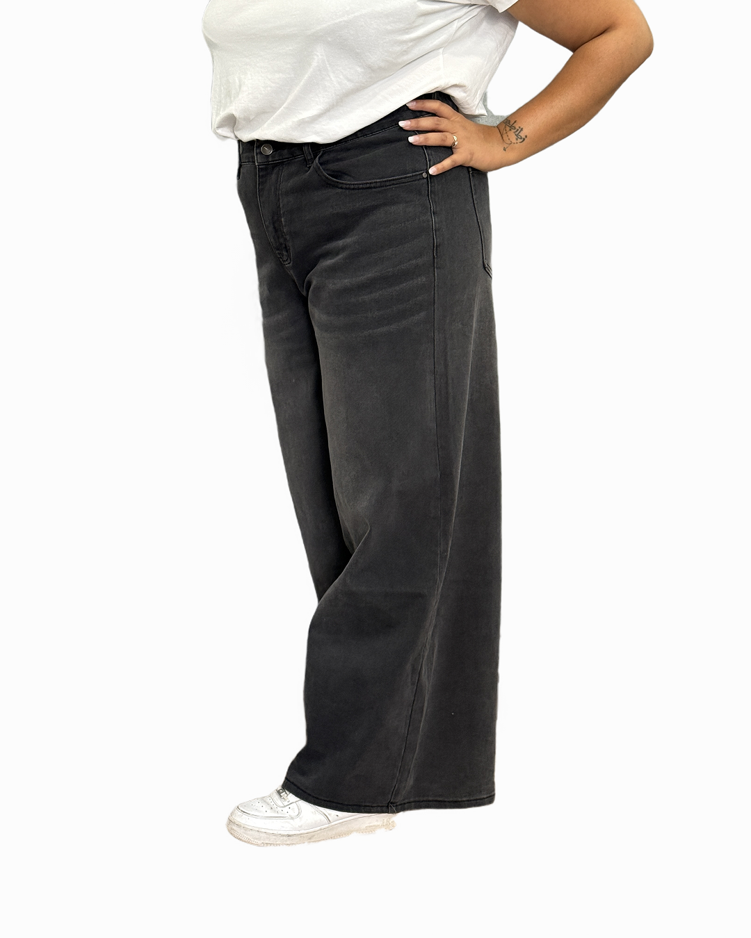 Jeans Nero a Palazzo