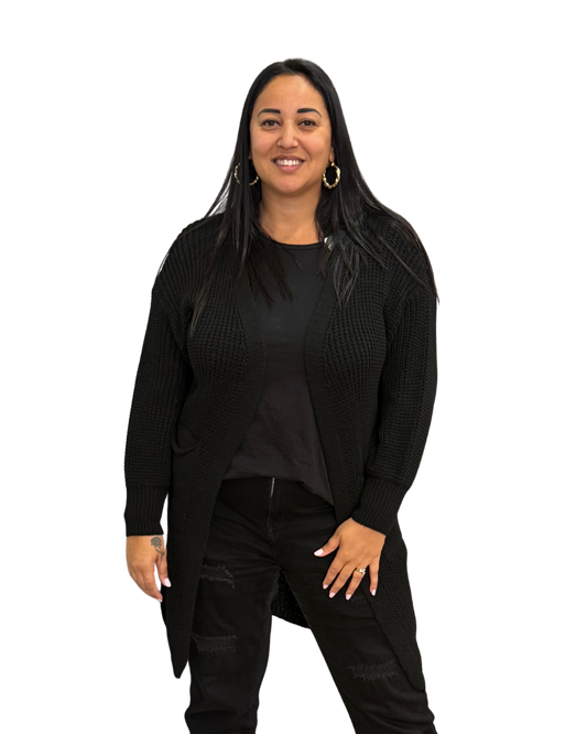 Cardigan Marisol Lungo - Nero